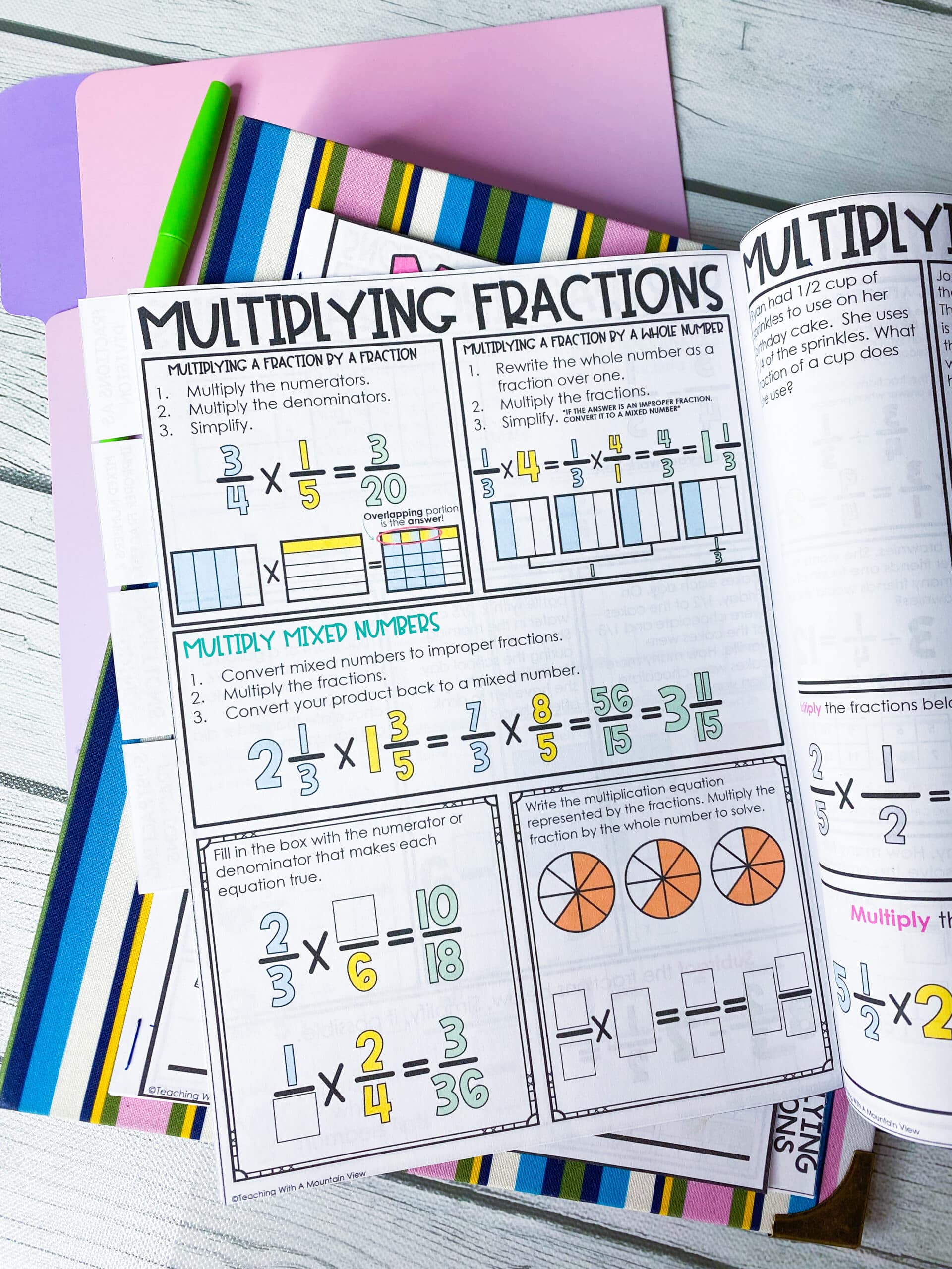 Engaging Lessons for Multiplying Fractions 16 Multiplying Fractions