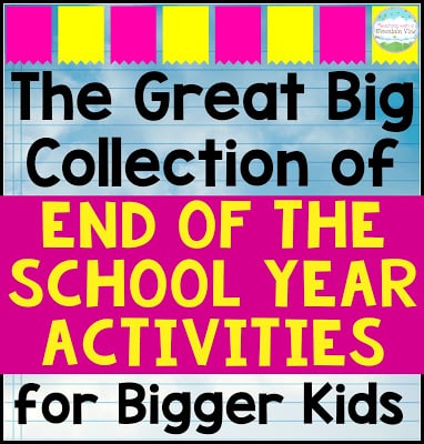 end of the year activities for upper elementary