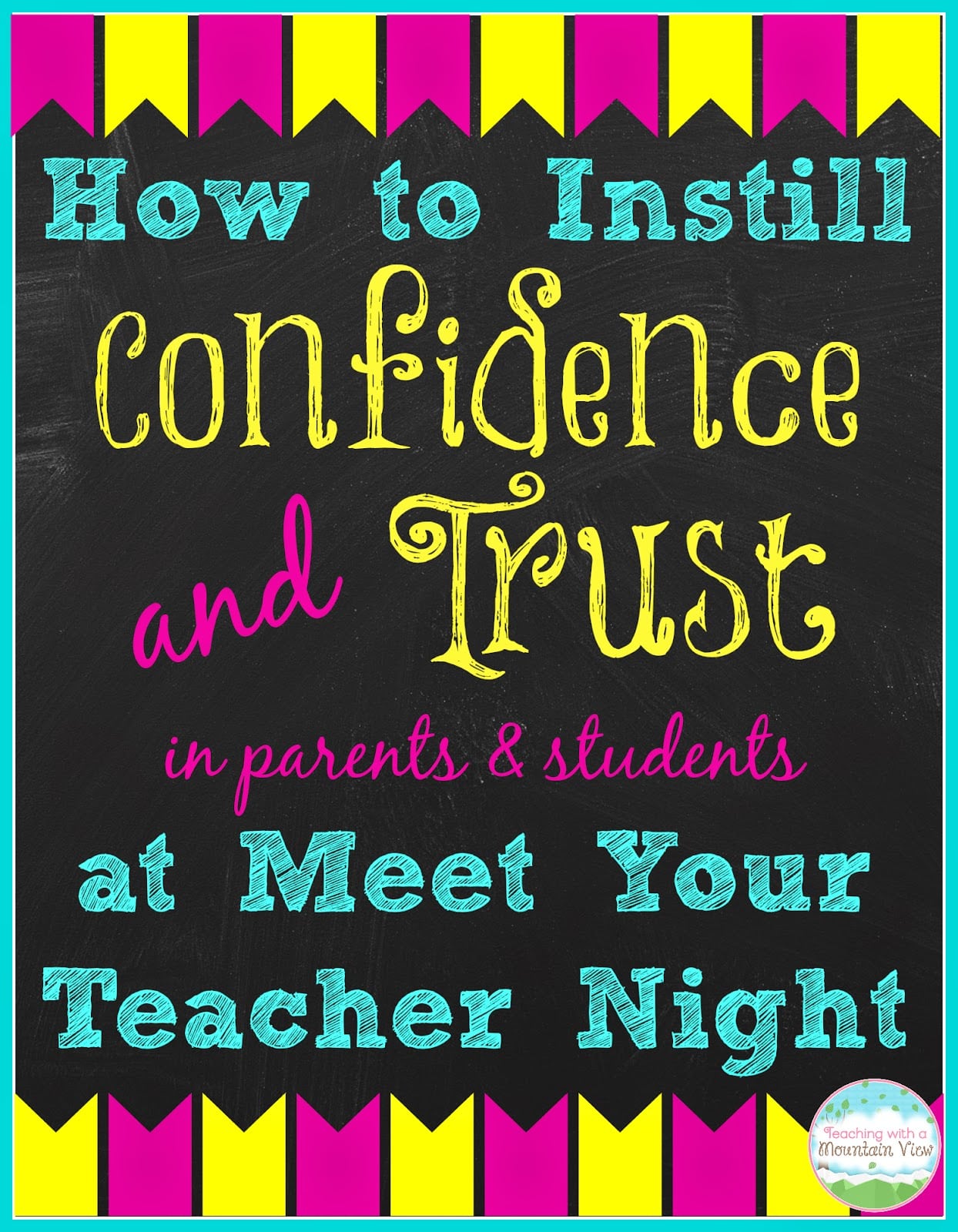 how to install confidence at your meet your teacher night