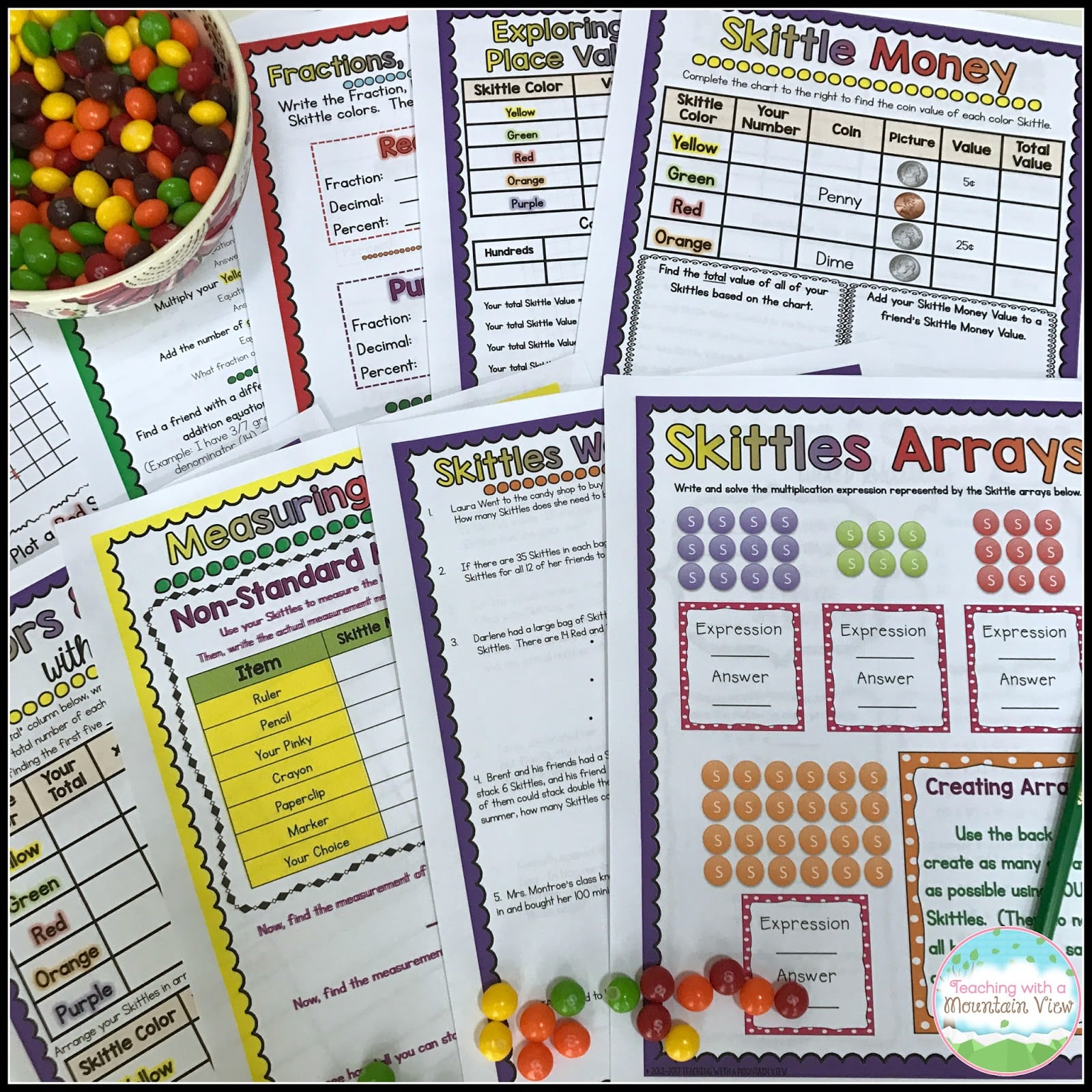 Skittles Math Skittles Graphs Teaching With A Mountain View