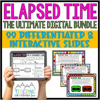 upper elementary elapsed time digital distance learning google slides