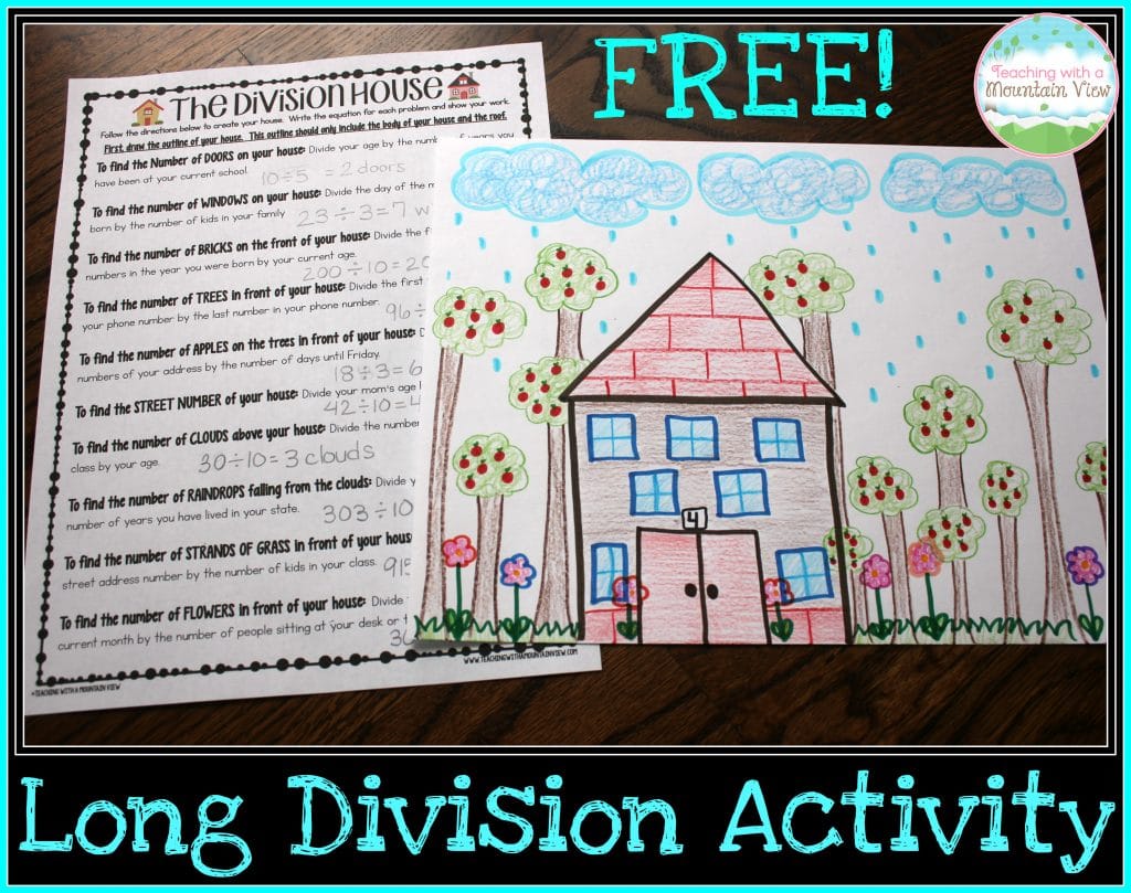 Long Division House Activity
