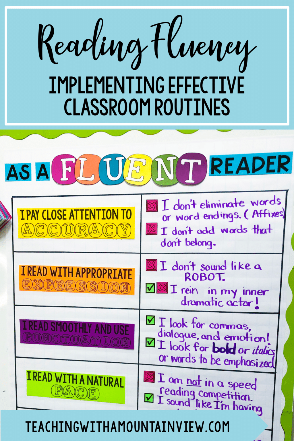 Reading Fluency Checklist