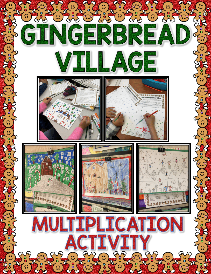 Printable Gingerbread Multiplication Worksheets