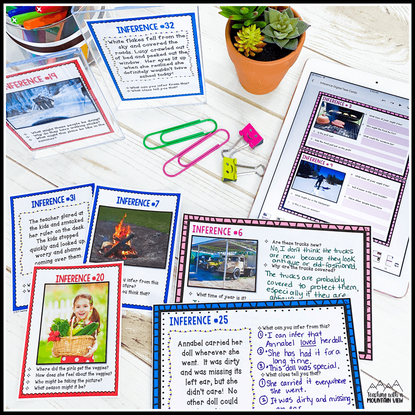 teaching inference task cards