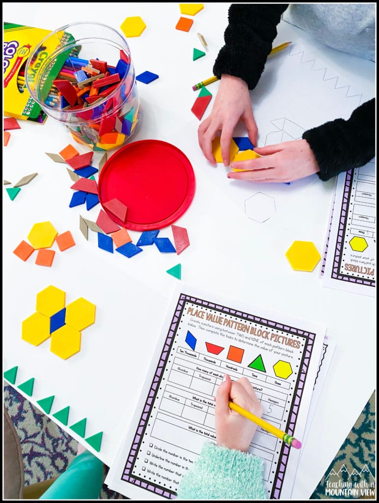 free pattern block activity