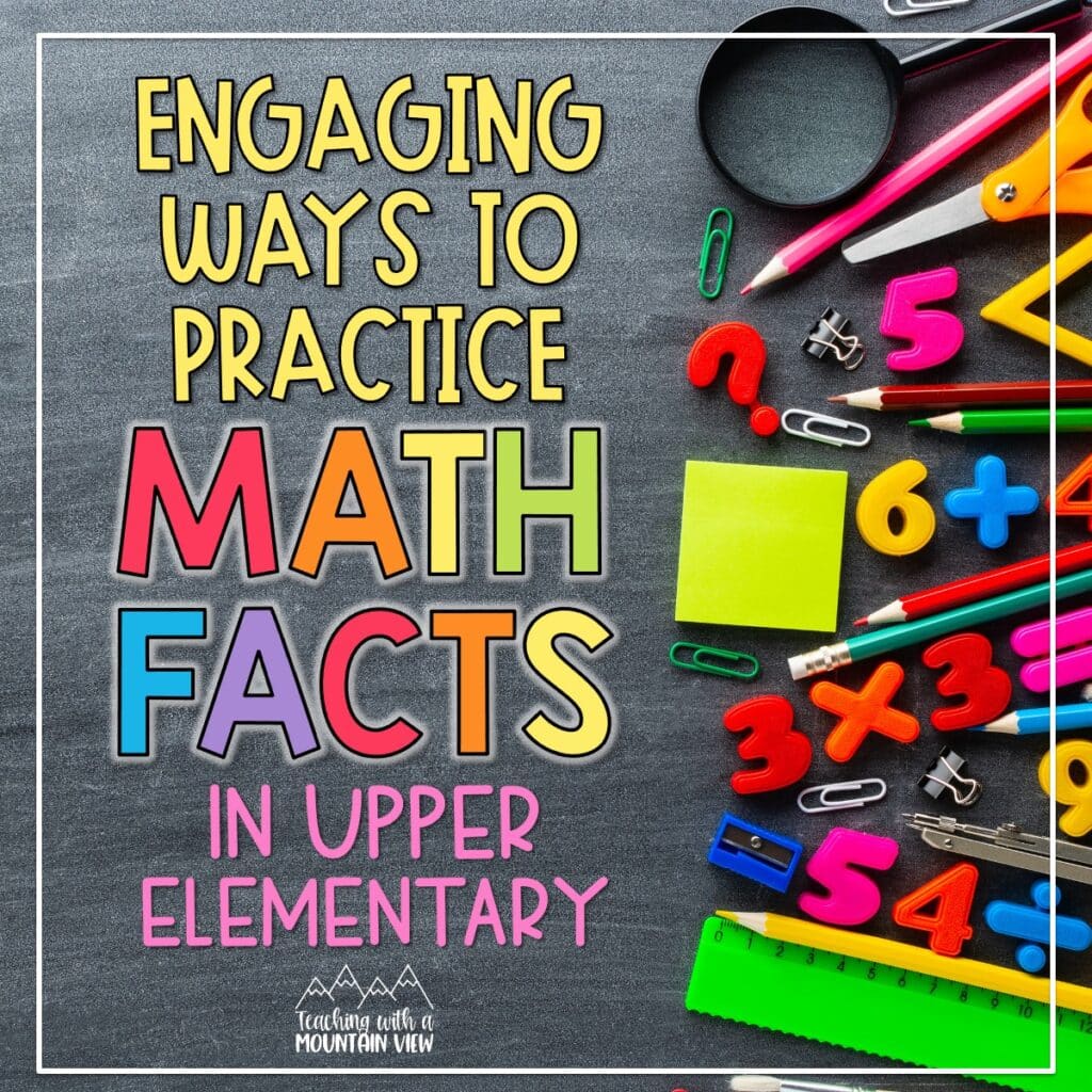 tips for teaching multiplication facts