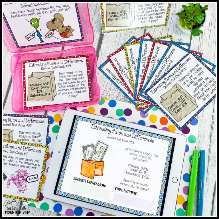 Adding and Subtracting Decimals Activities & Freebies! - Teaching with ...