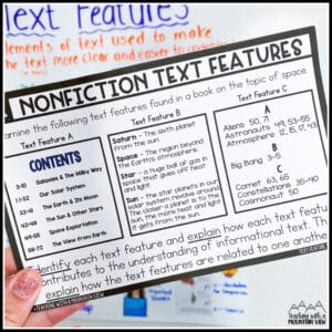 Analyzing Text Features in Upper Elementary - Teaching with a Mountain View