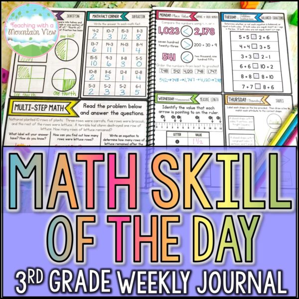 3rd Grade Math Skill of the Day Cover 2 3966949
