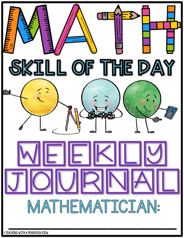 5th Grade Math Skill of the Day Student Cover 5843489