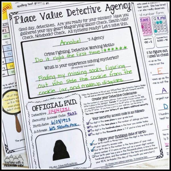 Place Value Detective Agency 804151 2642763 1