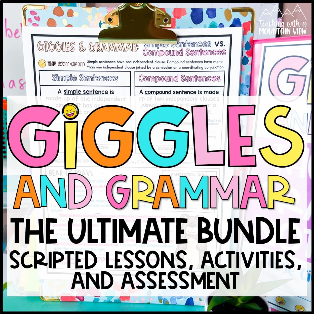 "Giggles and Grammar" is the BEST grammar curriculum that engages students in meaningful, systematic grammar lessons and helps students LOVE learning grammar skills. 