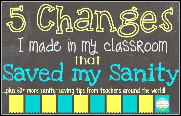 5 Changes That Saved My Sanity