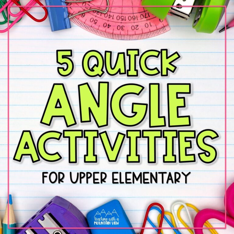 5 Quick Activities for Teaching Angles