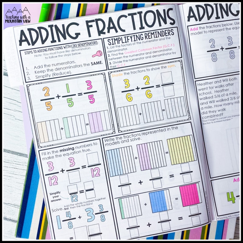 Math flip books are mini anchor charts, reference books, and practice activities as great alternatives to interactive notebooks.