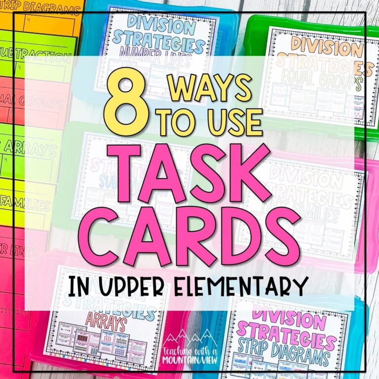 8 Exciting Ways To Use Task Cards In Upper Elementary