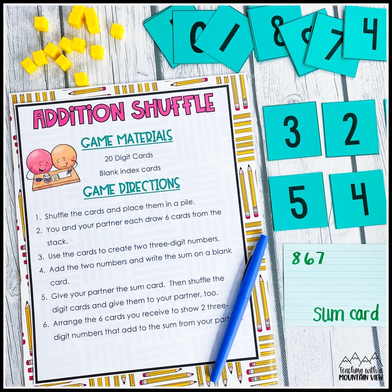 free addition subtraction shuffle