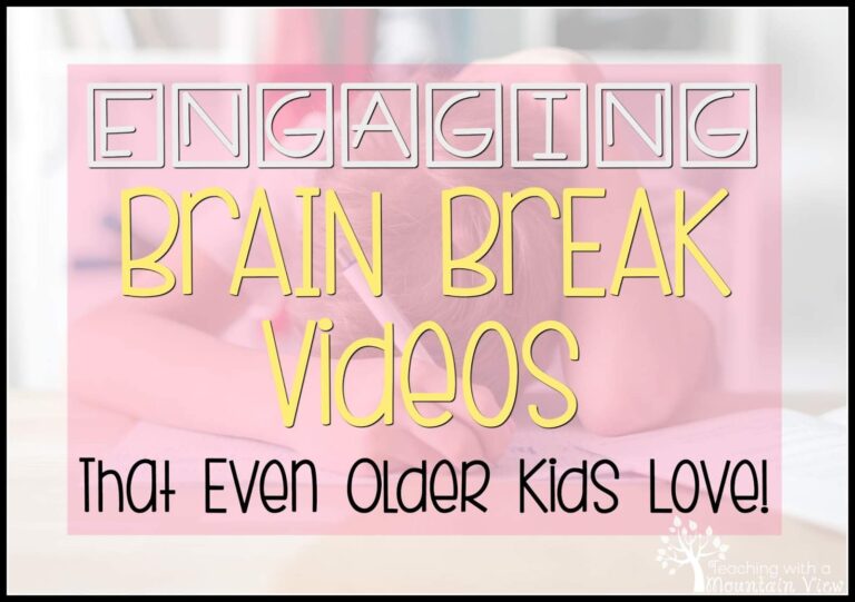 Brain Break Videos that your kids will LOVE!
