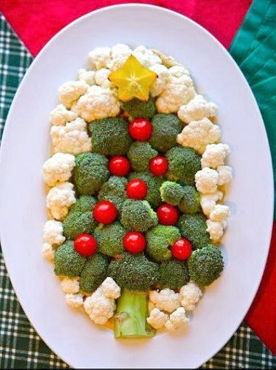 Christmas vegetable platter @beautyandbedlam