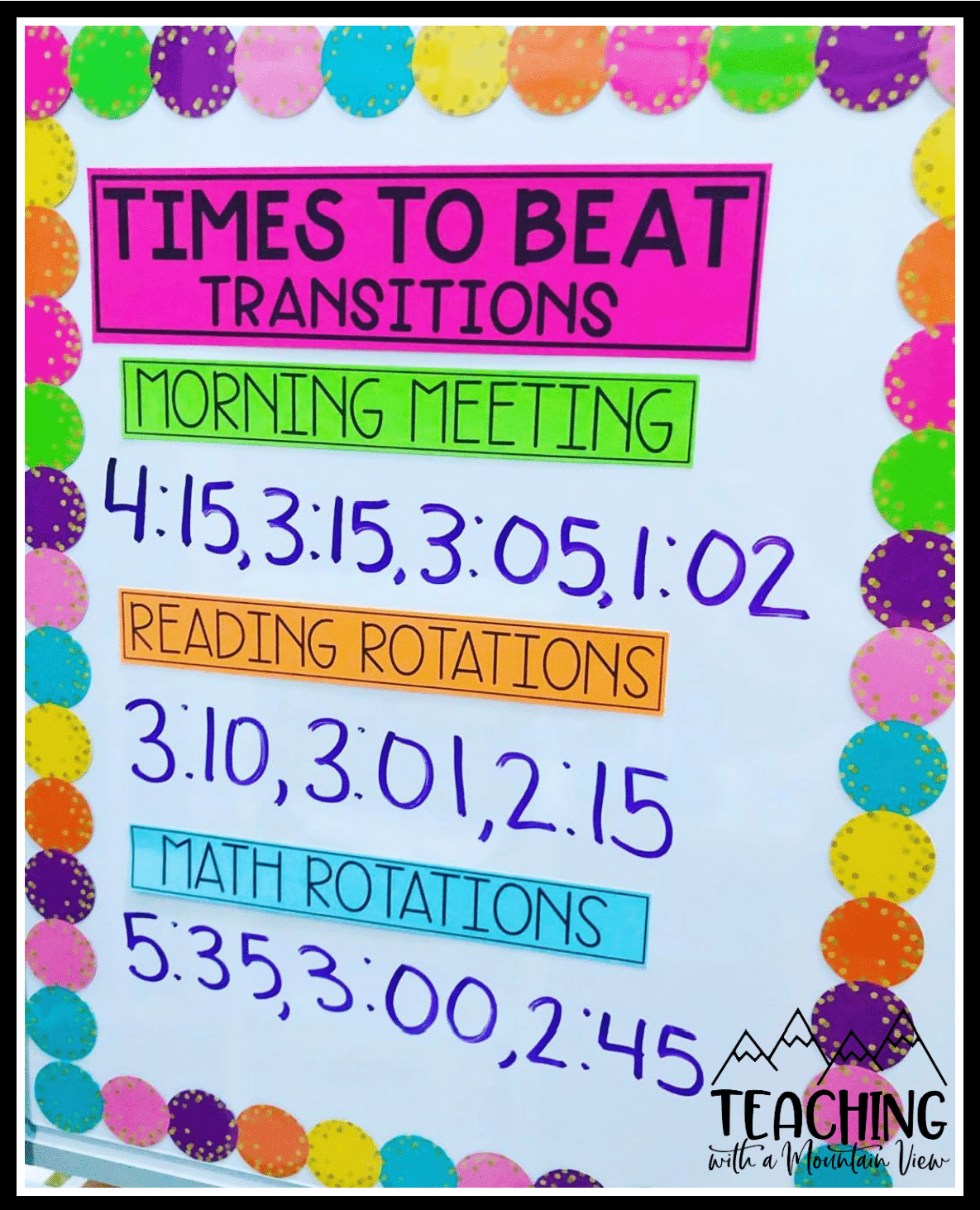 classroom management tips and how to have smoother transition times in the upper elementary