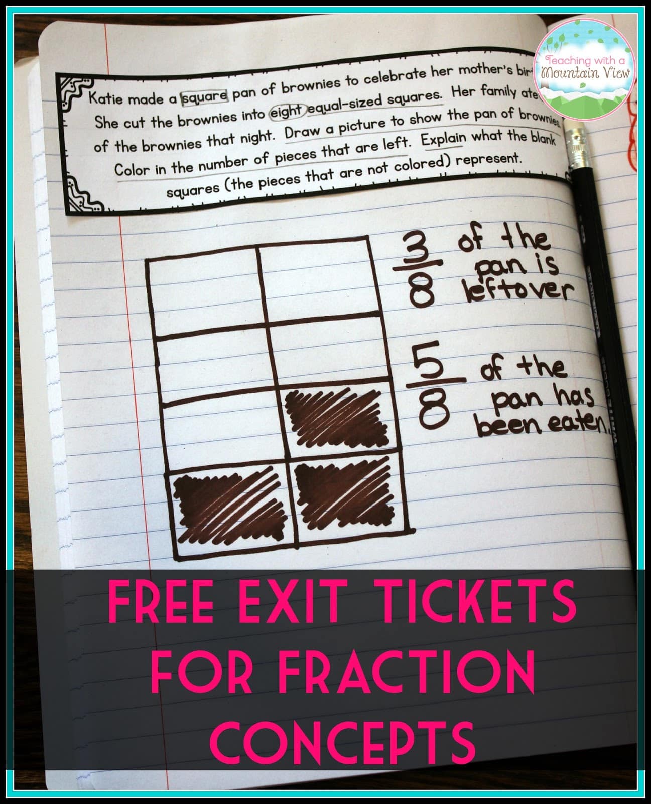 fraction exit tickets