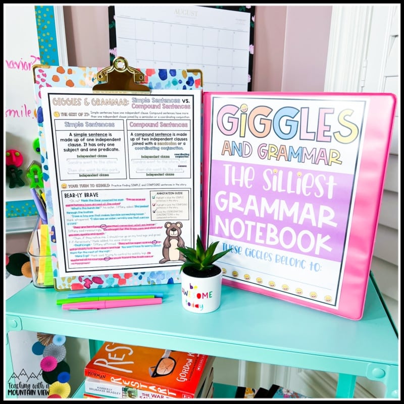 "Giggles and Grammar" is the BEST grammar curriculum that engages students in meaningful, systematic grammar lessons and helps students LOVE learning grammar skills. 