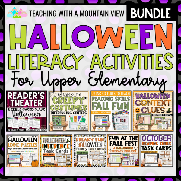 Halloween Literacy Bundle Cover 2024