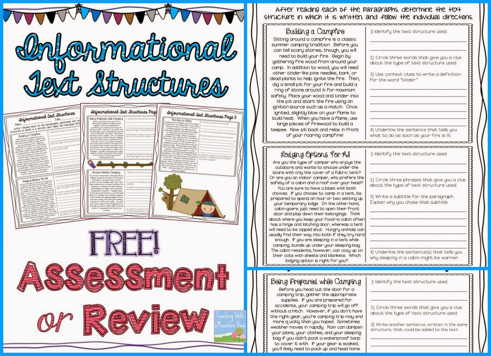 informational text structures assessment