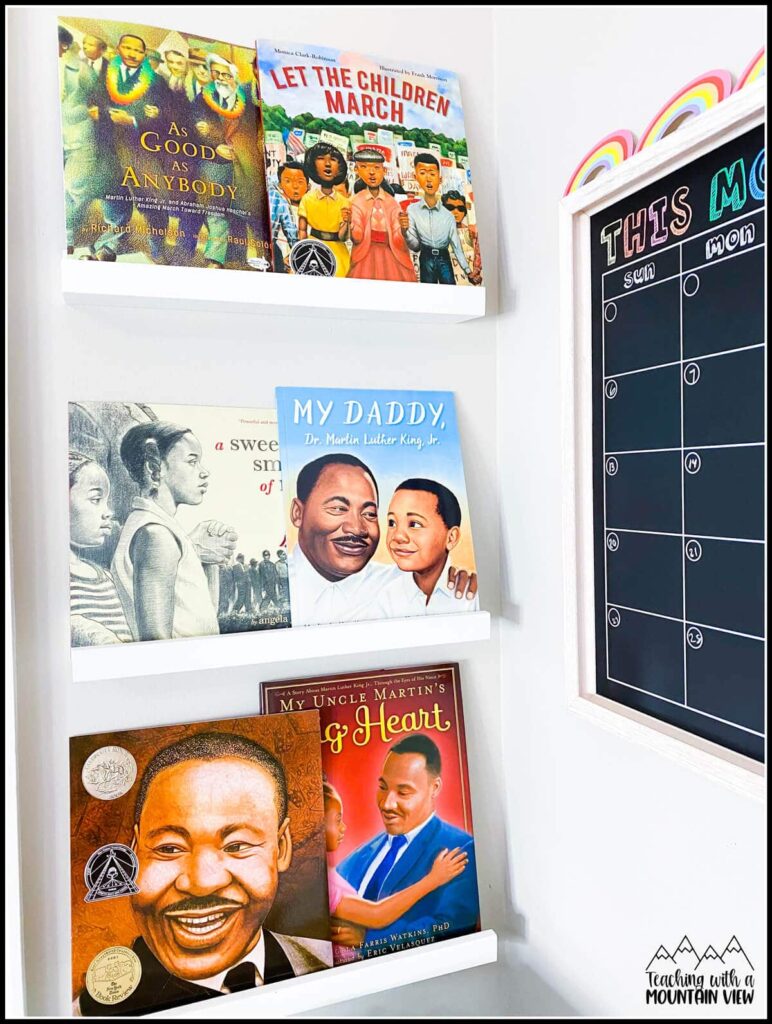 picture books for teaching perspective and main idea using Martin Luther King, Jr. activities