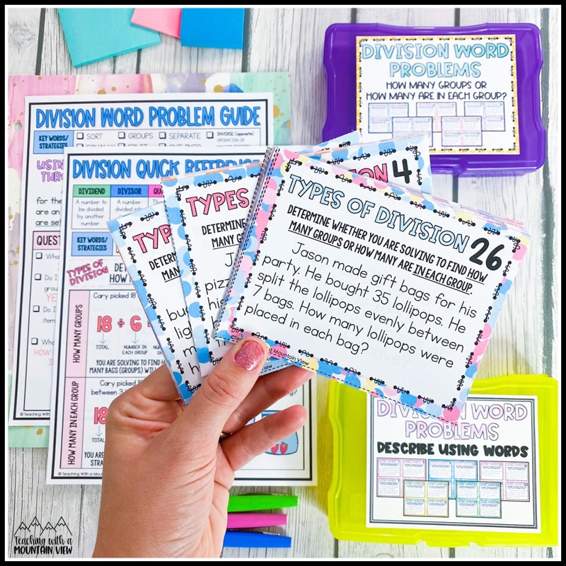 division task cards