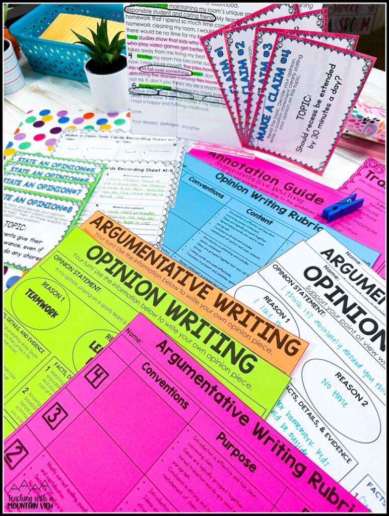 complete persuasive writing lessons and activities for upper elementary