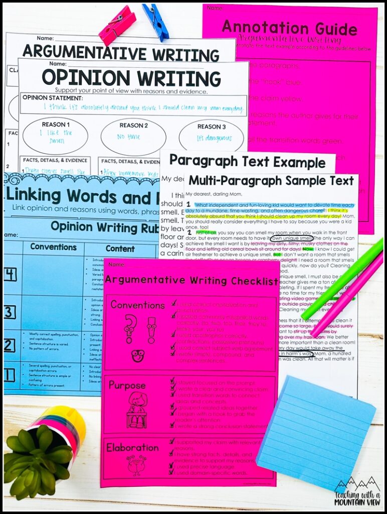 complete persuasive writing lessons and activities for upper elementary