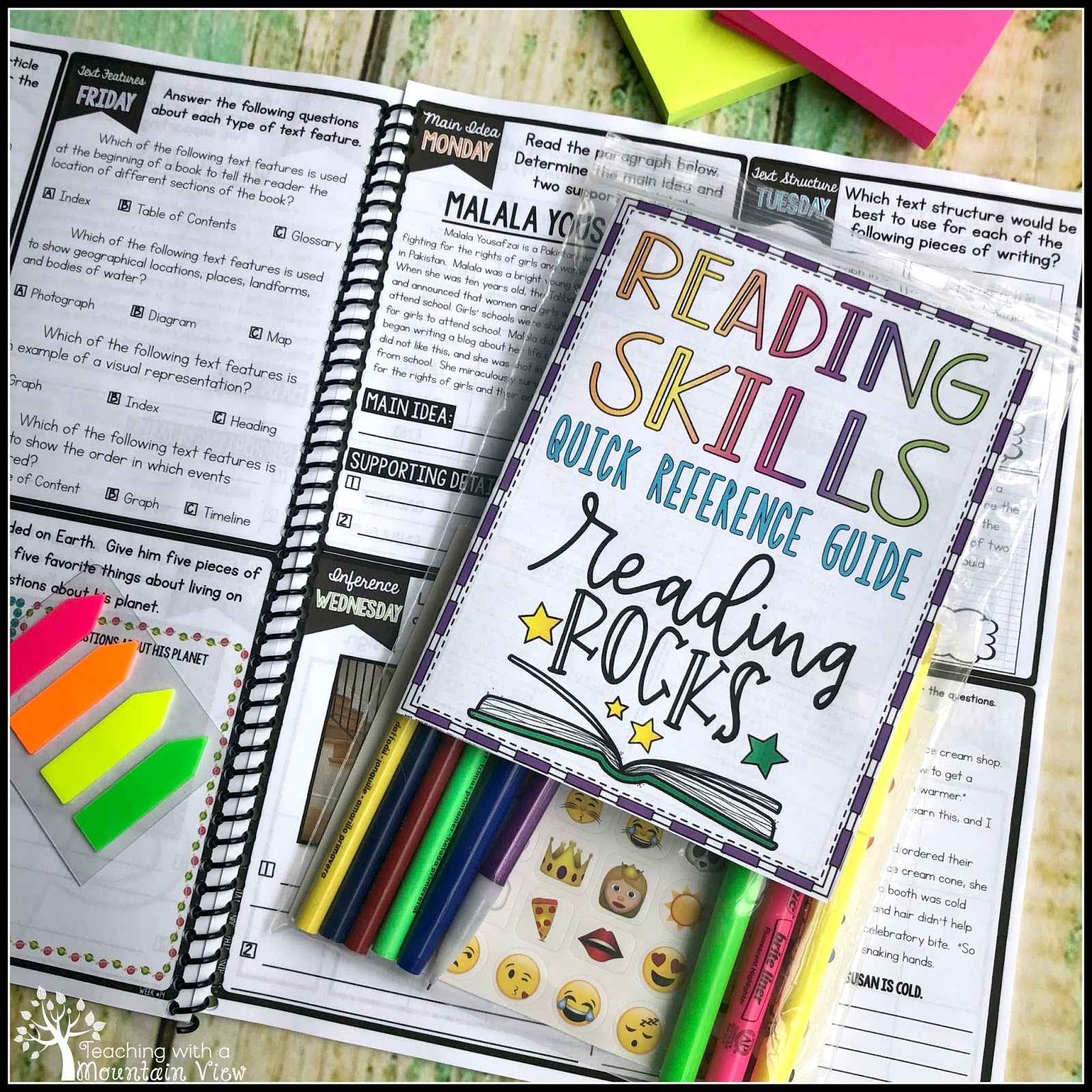 reading skills quick reference guide