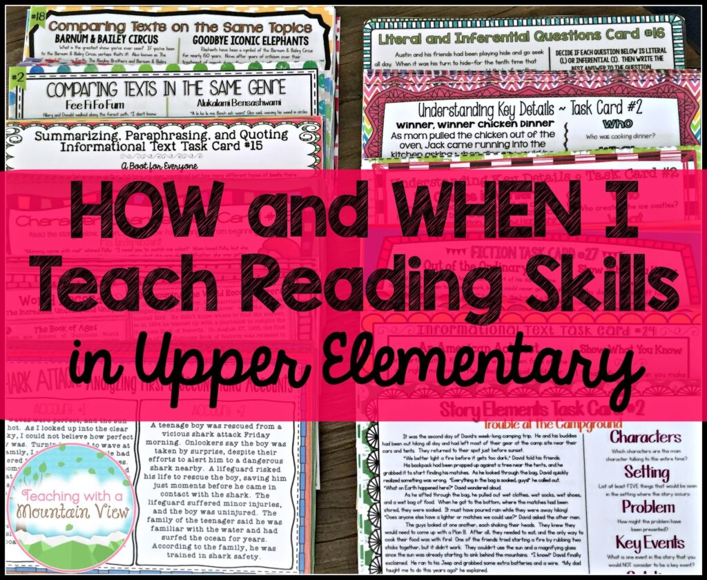 how-and-when-i-teach-reading-skills-in-upper-elementary-teaching-with