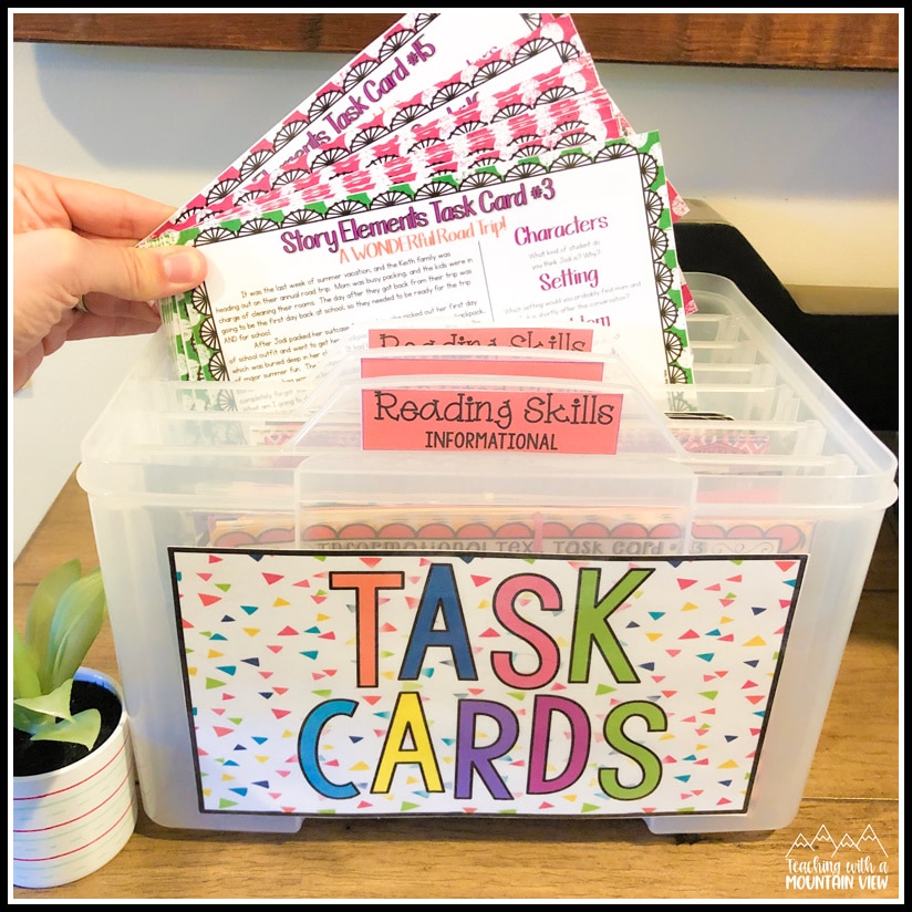 Task Cards Organization