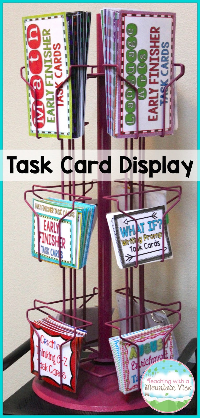 A NEW Task Card Storage Idea and Early Finisher Activities