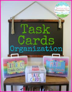 A New Task Card Organization Solution - Teaching with a Mountain View