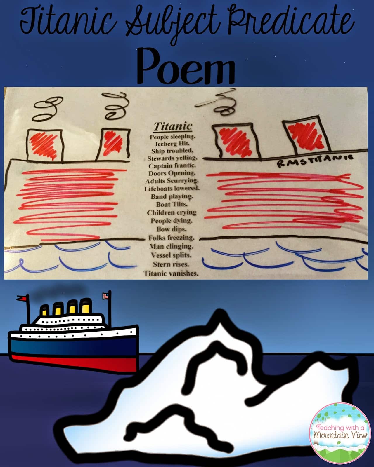 Titanic poetry activity