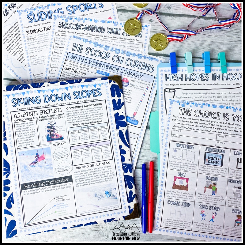 Winter games reading project