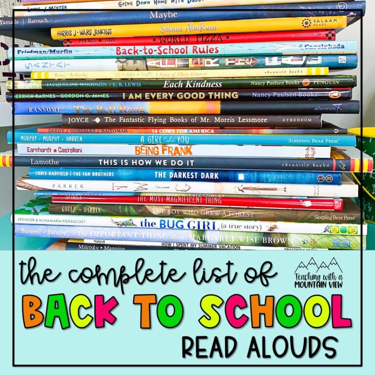 A Complete List of Back to School Read Alouds￼