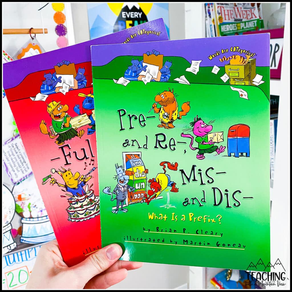 books for teaching prefix and suffix upper elementary