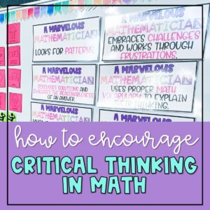 critical thinking math strategies