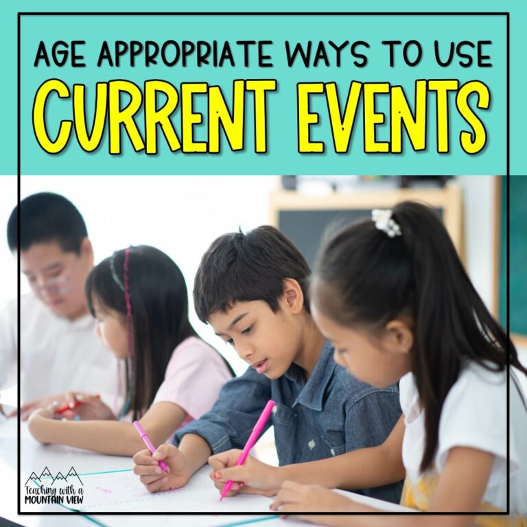 Age Appropriate Ways to Use Current Events in the Classroom