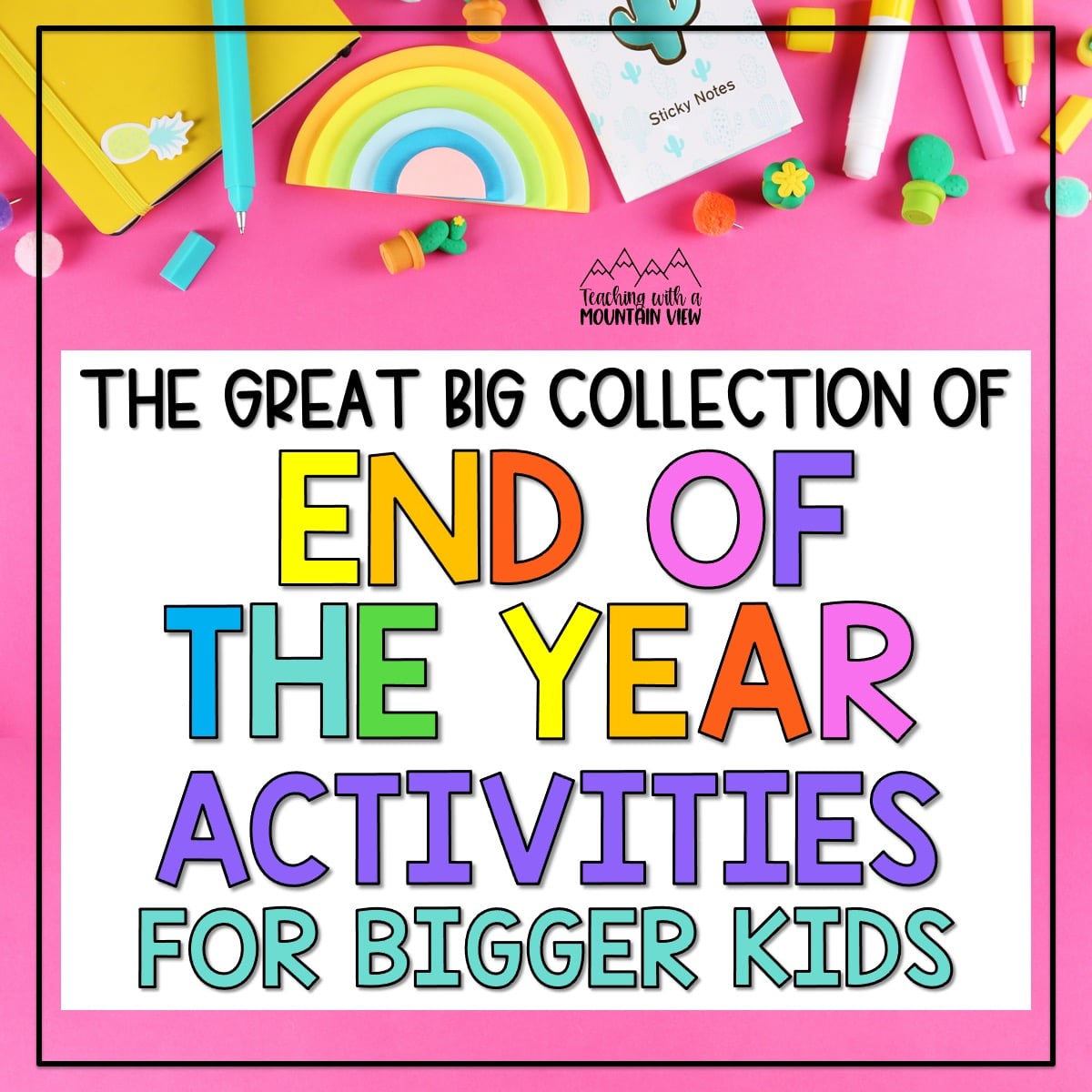 A gigantic list of engaging and meaningful end of the year activities for upper elementary students. Reading, writing, science, and more!