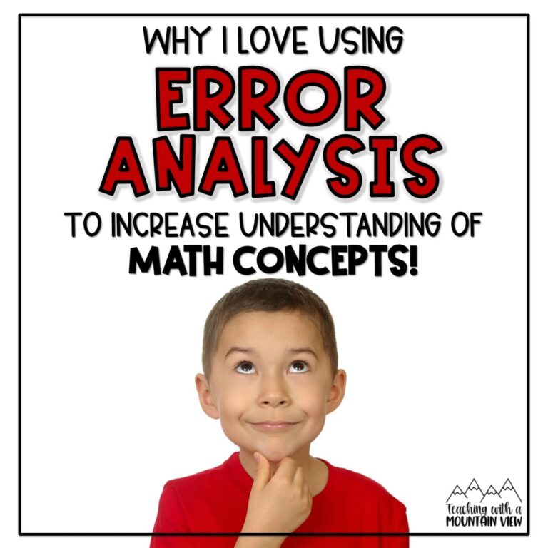 Error Analysis for Enrichment and Critical Thinking