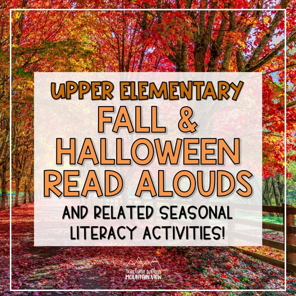 Upper Elementary Halloween Book Ideas