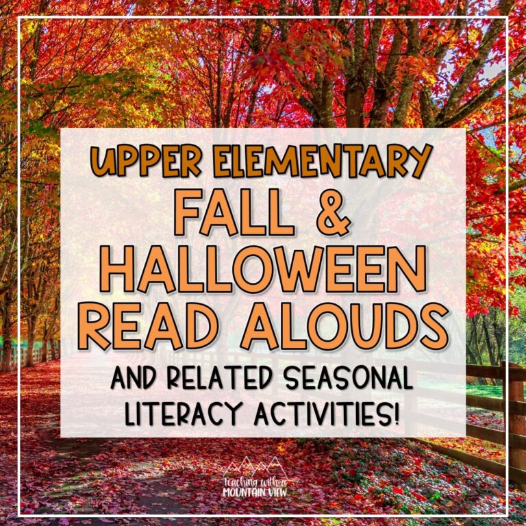 Fall Read Alouds and Literacy Activities for Upper Elementary