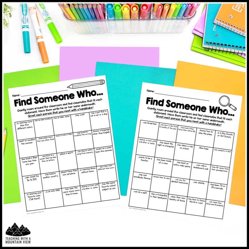FREE first day of school lesson plans: After many first days of school over the years, here are my tried and true tips for a successful first day of school. 