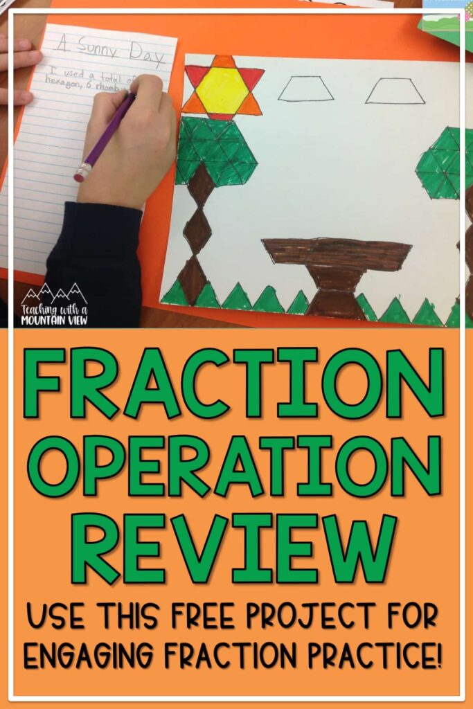This mini-fraction operation review project is the perfect way to review adding, subtracting, and multiplying fractions.